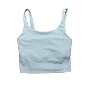 OLD NAVY ACTIVE Powersoft Sports Bra Tank Top Size XS Cream Ribbed